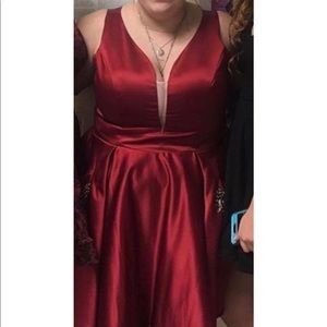 Short winter ball dress